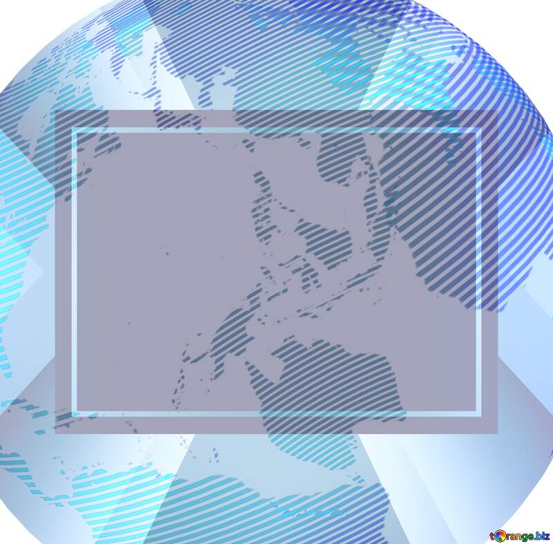 Modern global world earth blur frame concept №54516
