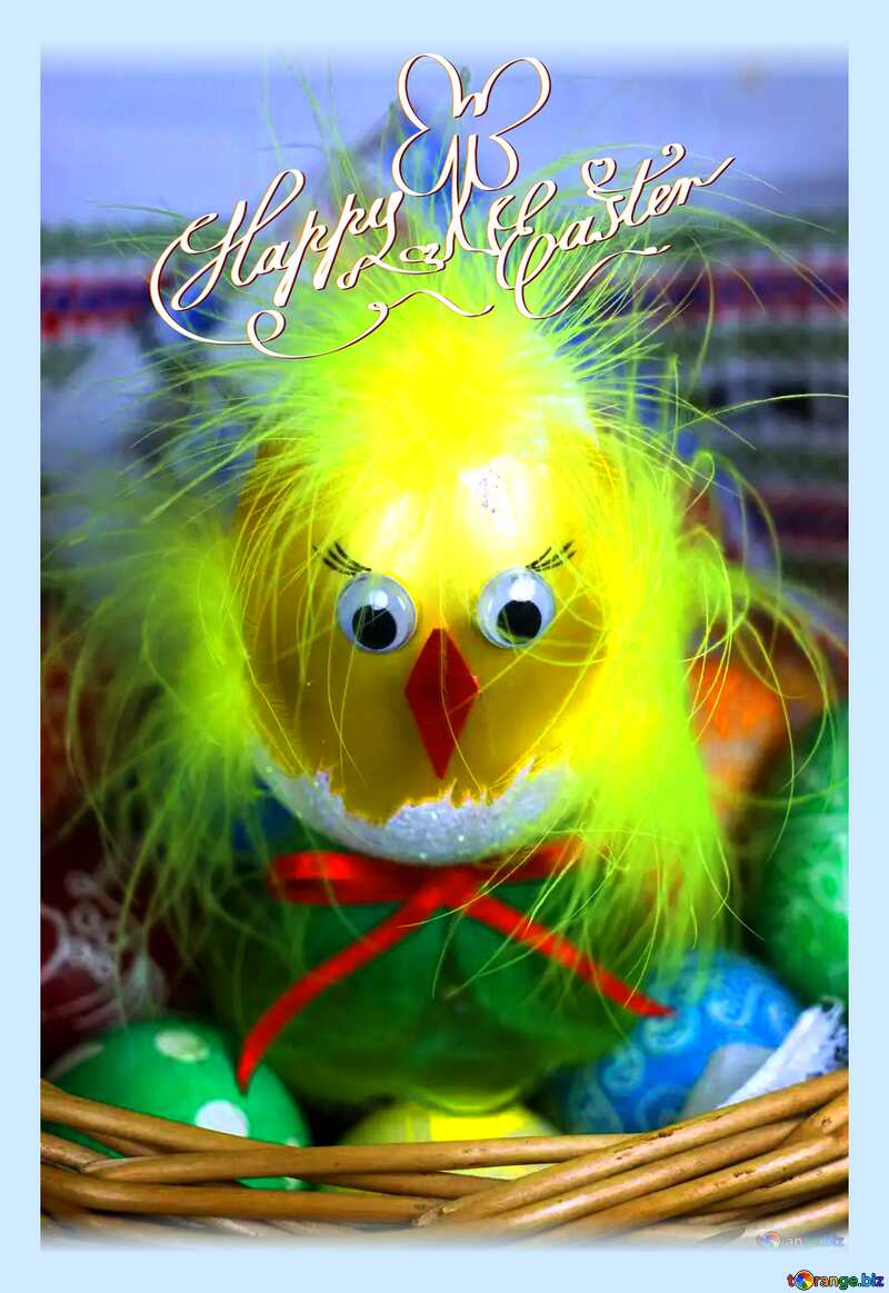 Easter chick vivid bright color №12257
