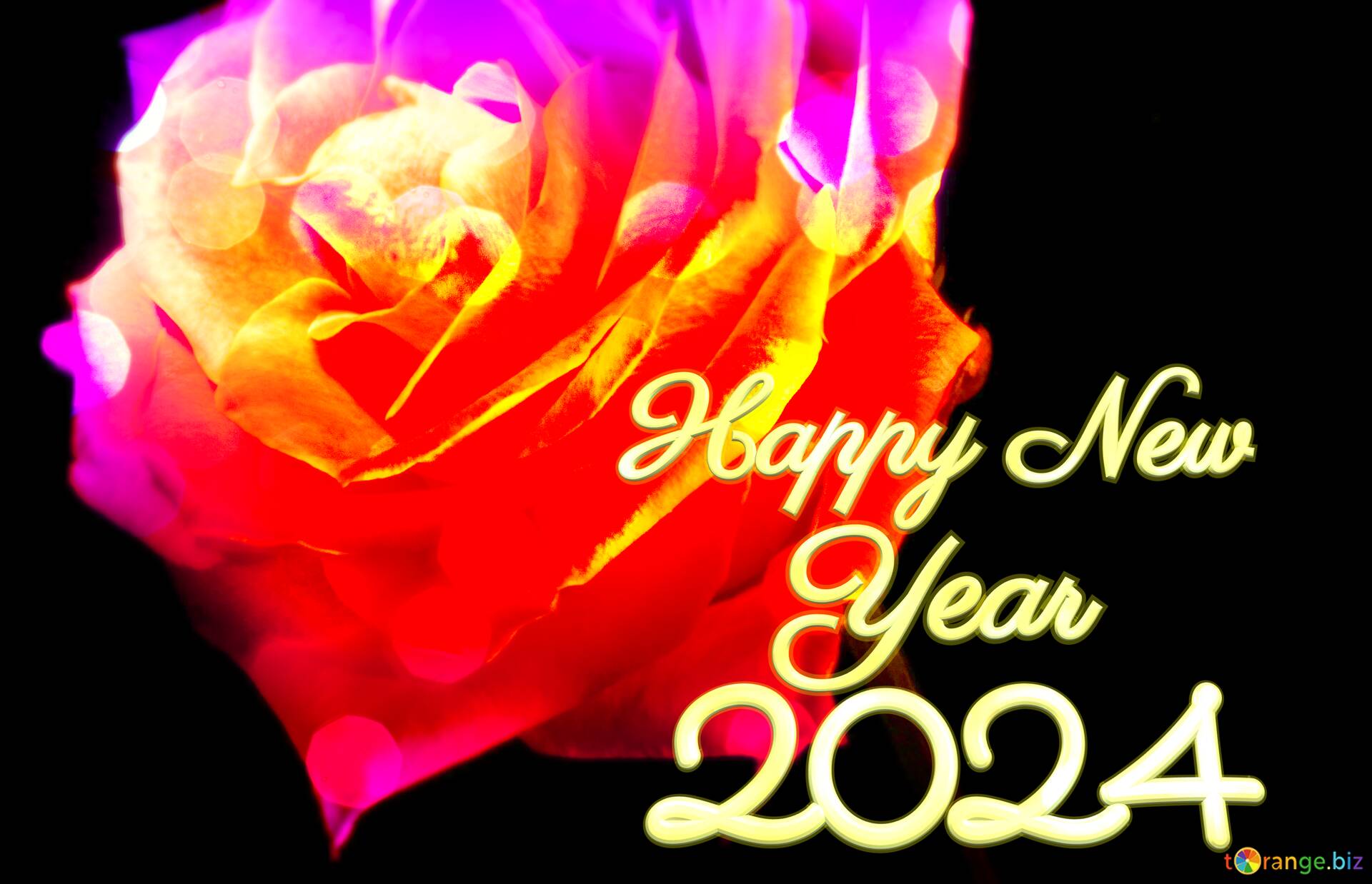 Download free picture Fire Rose background Happy New Year 2024 on CC-BY  License ~ Free Image Stock  ~ fx №220363