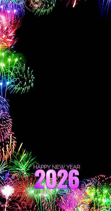 FX №220877 Frame for Photoshop Happy New Year 2026