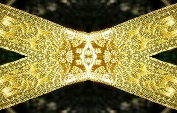 FX №220047 gold ribbon pattern
