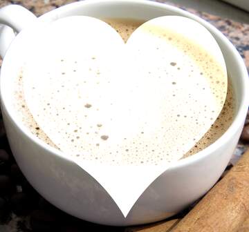 FX №220666 Heart shaped coffee