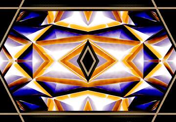 FX №220156 Polygon futuristic metallic pattern