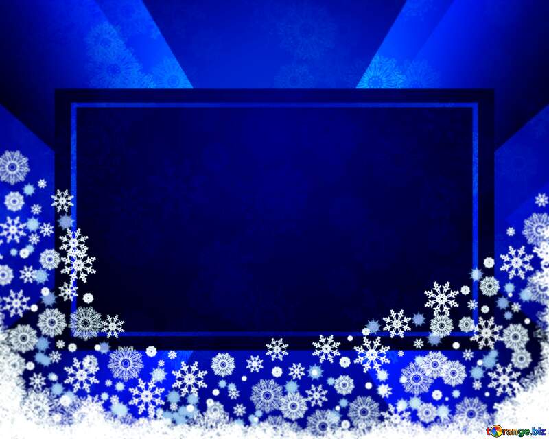 Blue Christmas template banner business design background №40658