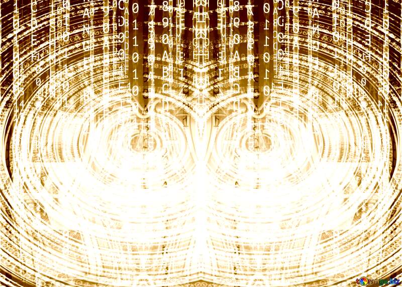 Digital matrix Futuristic background №49671