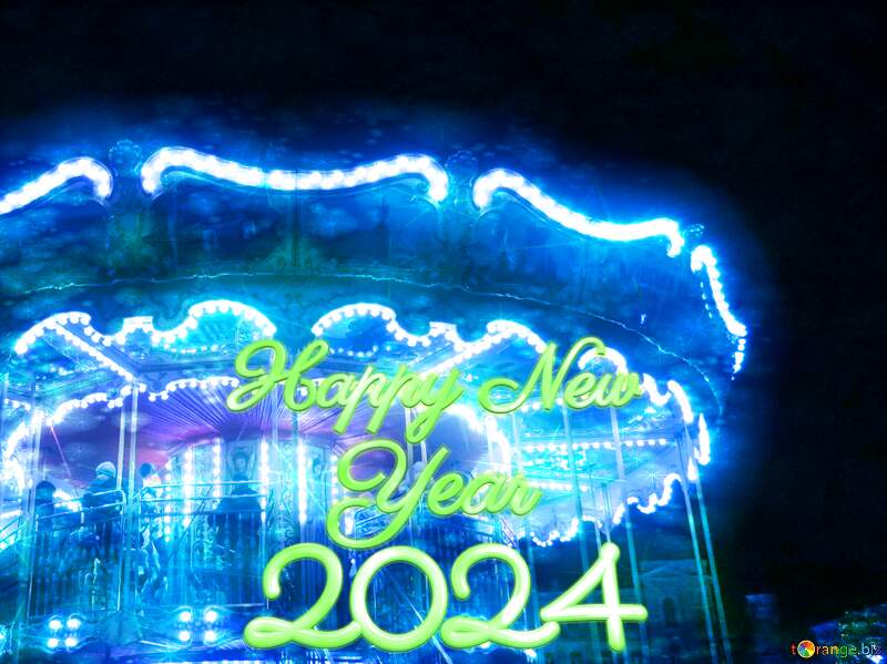 ferris wheel mary go round Happy New Year 2024 №54098