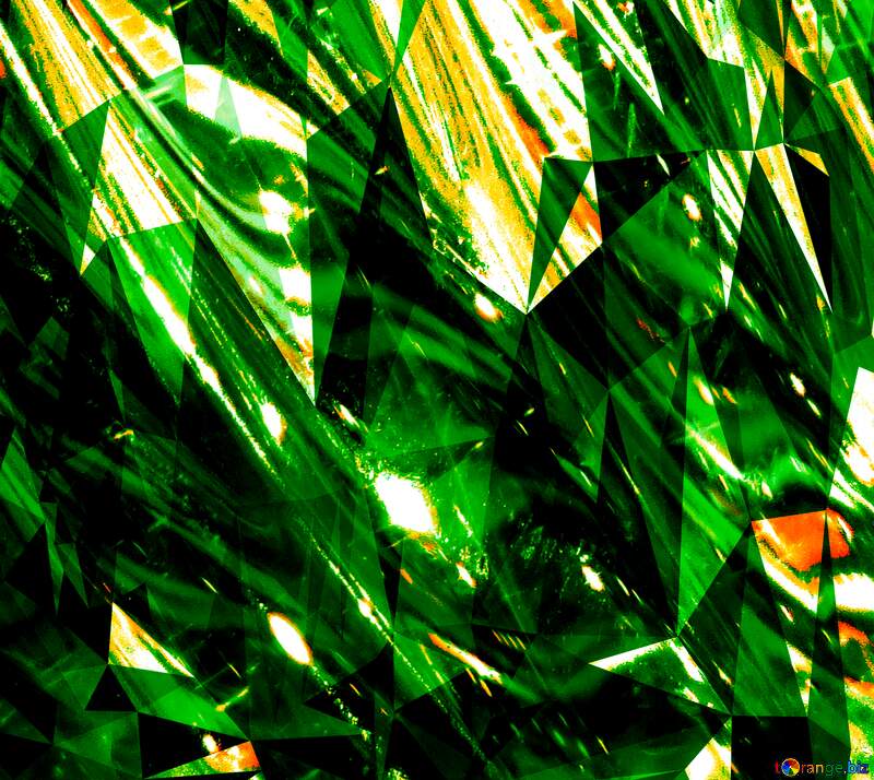 Glass green  Polygonal background №18044