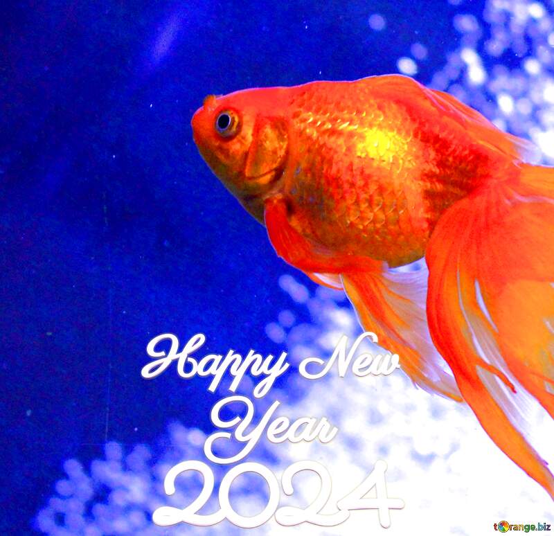 Happy New Year 2024 goldfish №53787