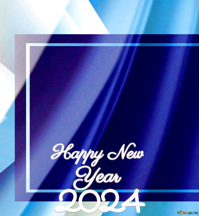 Sheets of paper template Happy Year 2024 №27384