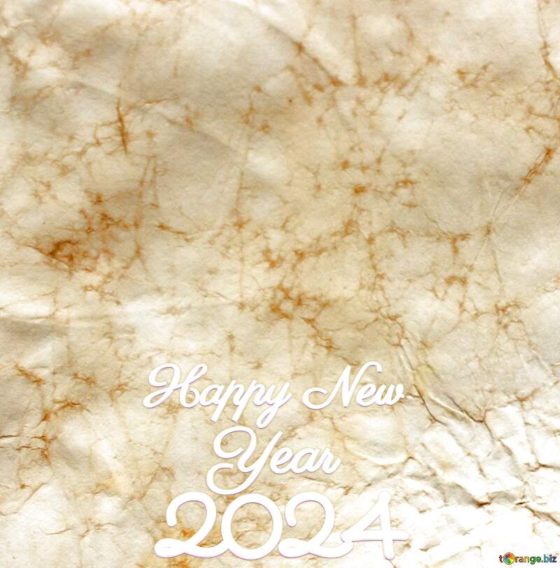 Texture of crumpled paper background  Happy New Year 2024 №16030