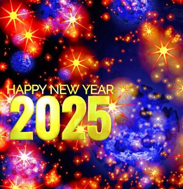 FX №221395 Covid 19 Happy New Year 2025 background