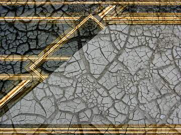 FX №221887 The cracked earth Carbon lines geometrical template