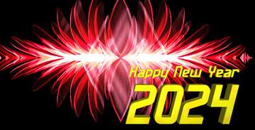 FX №221647 fractal   flower Dark background Happy New Year 2022
