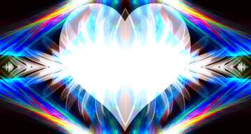 FX №221656 fractal Heart shaped space background