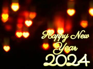 FX №221271 Hearts Heart shaped frame Happy New Year 2022