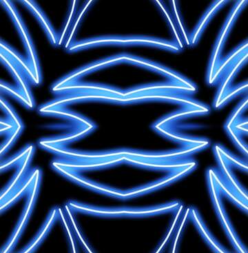 FX №221628 Neon blue drawing pattern
