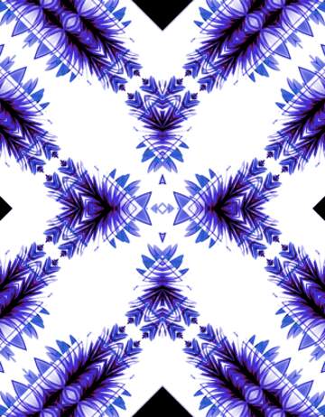 FX №221662 pattern fractal blue
