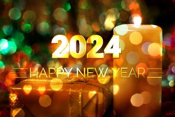 FX №221083 Romantic happy new year 2024 background