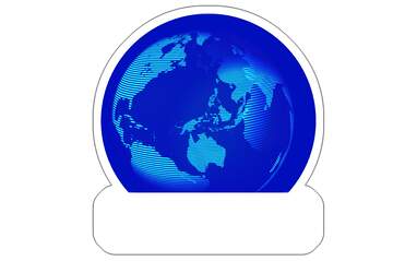 FX №221007 world earth Sticker template