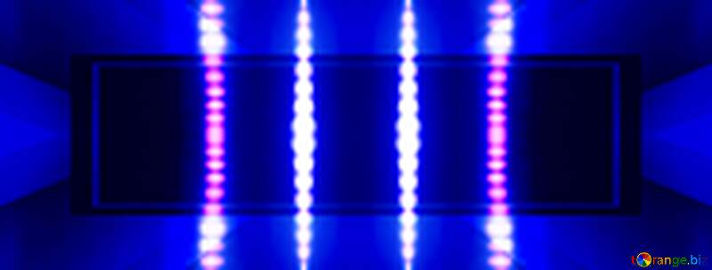 Blue gradient Lights banner template design №638
