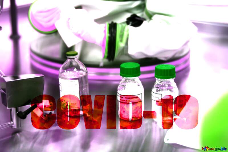 Covid-19 medicine scientist bottles №54573