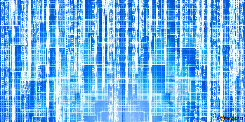 Digital enterprise matrix style blue  background №49671