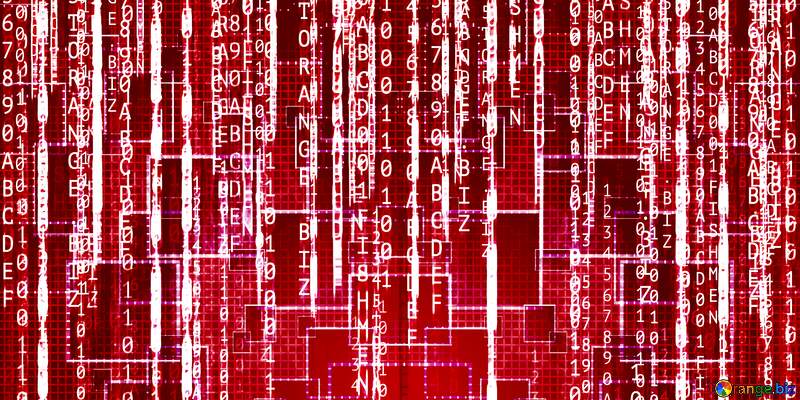 Digital enterprise matrix style red  background №49671