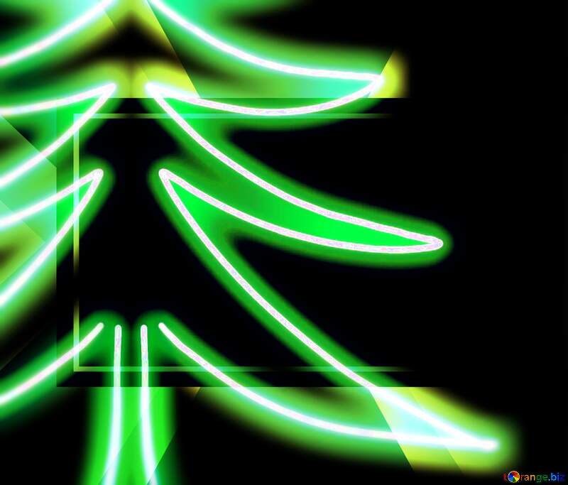 Futuristic Christmas tree template №40649