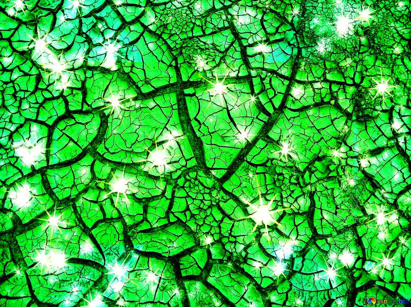 green cracked earth stars texture №174