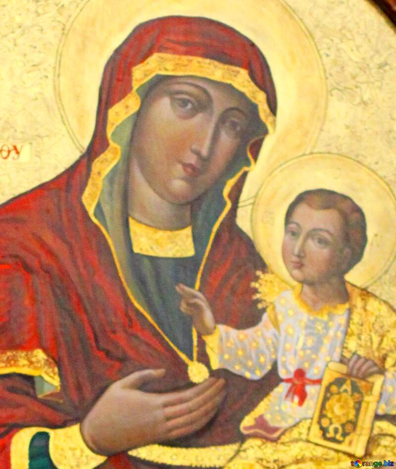 Mother daughter icon painting №51610