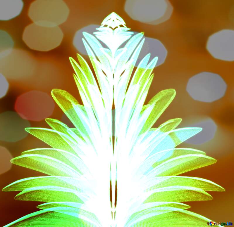 neon light flower Bokeh background №40650