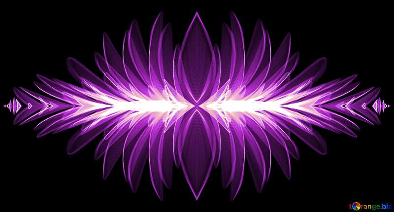 Purple space flower pattern №40650