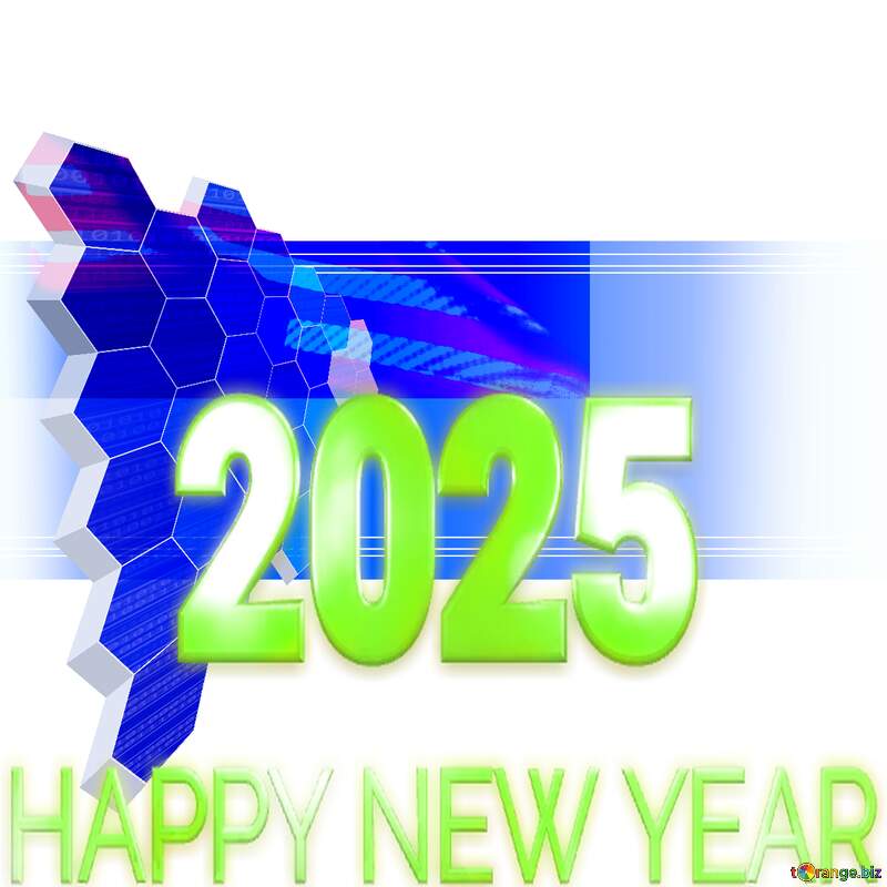 USA  it business concept 2025 Happy New Year background №49674