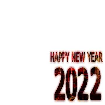 FX №222173 Art red text happy new year 2022  Technology