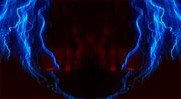 FX №222127 Blue fractal  electric discharge lightning