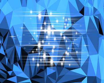 FX №222827 Polygonal shiny blue white bright