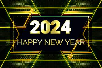 FX №223757 Carbon gold lines  design Happy New Year 2024