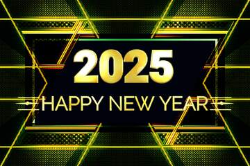 FX №223757 Carbon gold lines  design Happy New Year 2025