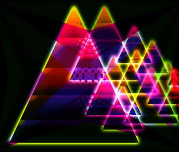 FX №223510 Colors geometry neon glow fractal  background