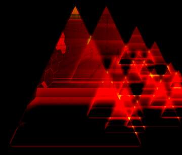 FX №223577 dark red  glow pyramids background