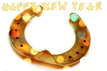 FX №223282 Good luck  horseshoes happy new year