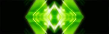 FX №223383 green triangle dark design background neon glow