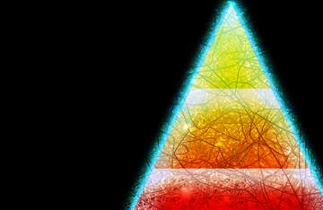 FX №223246 pyramid triangles chaotic background