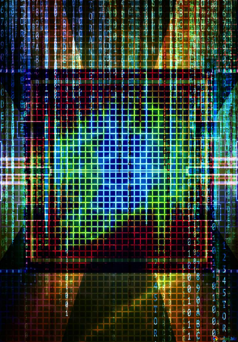 Art display device techno design background №49678