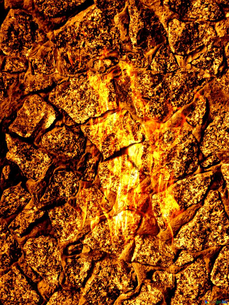 Fire rocks texture №52381