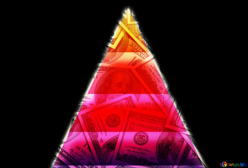 pyramid with dollers №54758