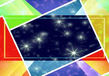 FX №224836 Bright colors thumbnail background holiday bright twinkling stars powerpoint infographic template...