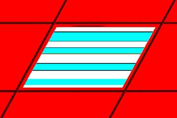 FX №224014 red opacity  lines frame