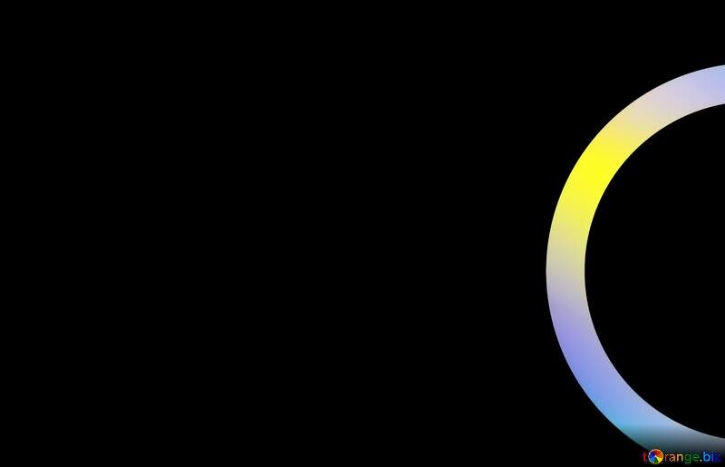 Rainbow circle on black  background №54776
