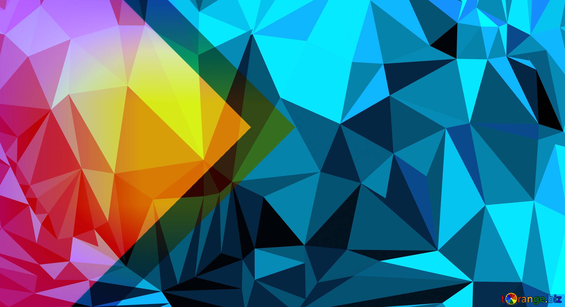 Polygonal thumbnail background blue on CC-BY License ~ Free Image Stock   ~ fx №225726
